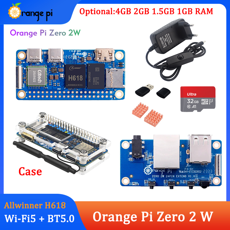 Pi Zero W Board - Orange Pi Zero 2W 4GB 2GB