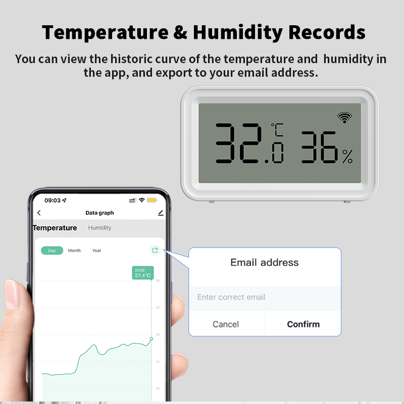 Tuya Zigbee WiFi Thermometer H - Temperature Humidity Sensor 리뷰 및 가격