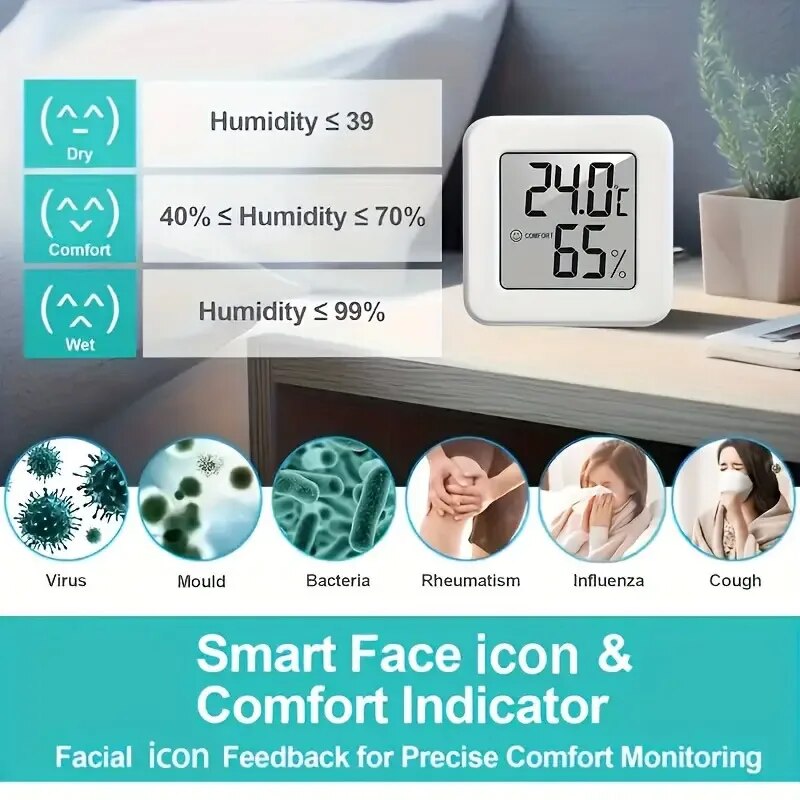 Digital Hygrometer Thermometer - Temperature Humidity Sensor 리뷰 및 가격