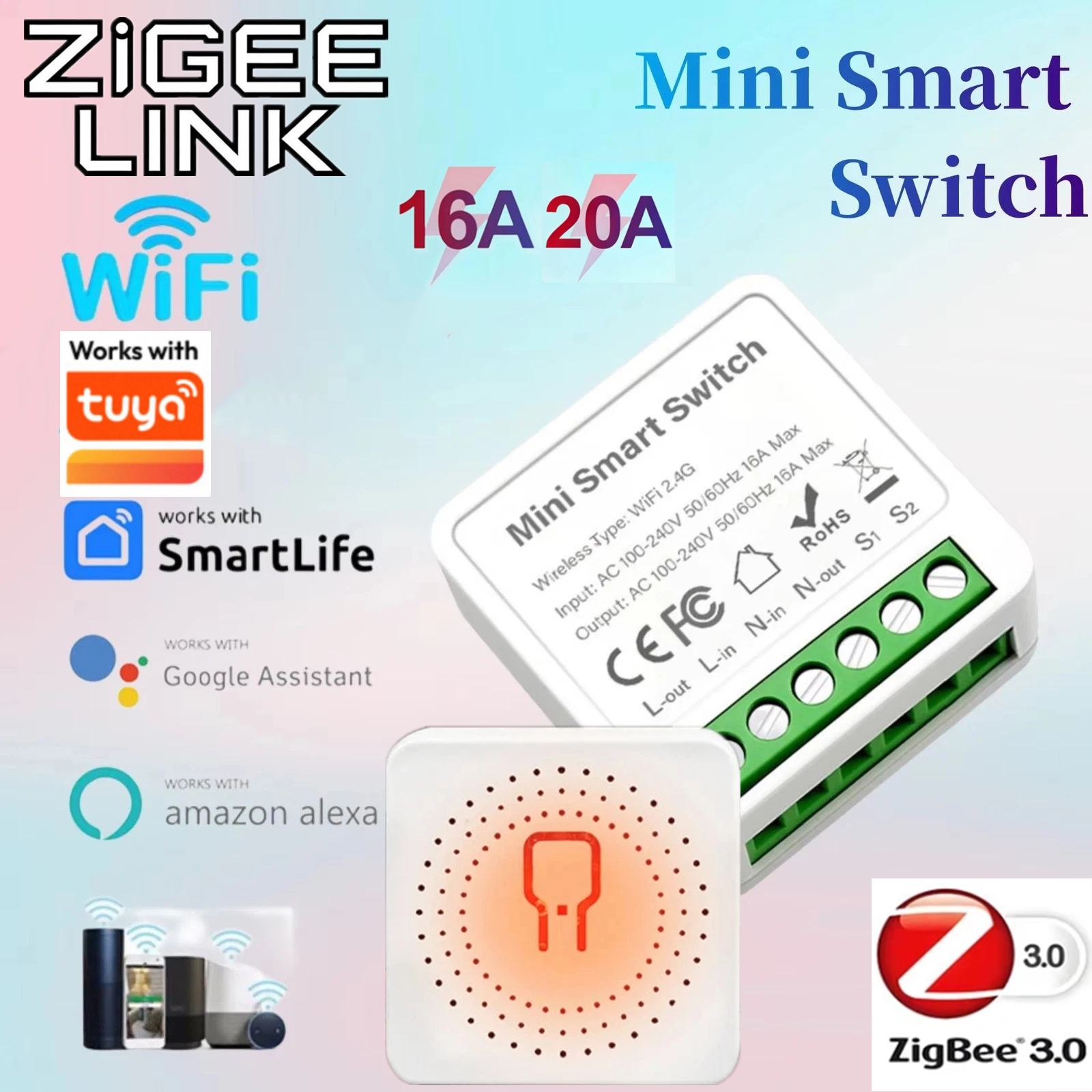 For Tuya Mini Smart WiFi Switc - Smart Home Automation Diy 리뷰 및 가격