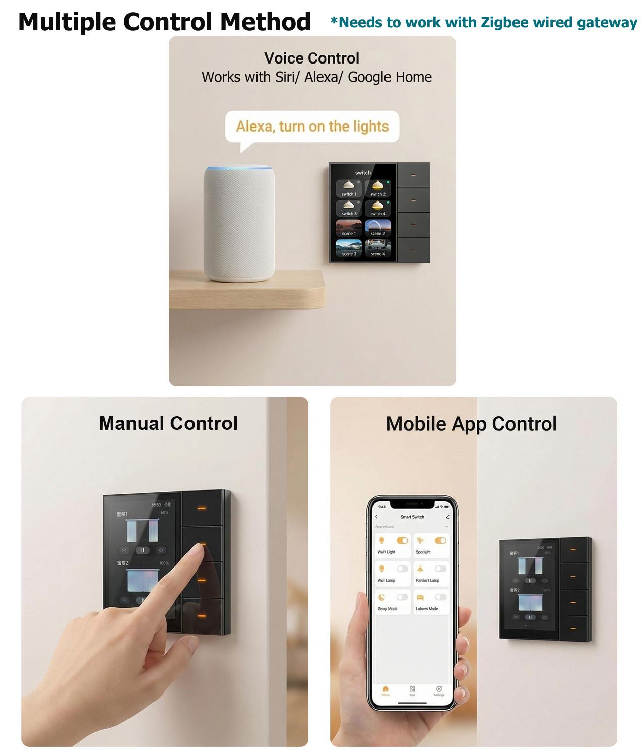 F3-pro Tuya Smart Panel ZigBee - Home Automation Technology 리뷰 및 가격