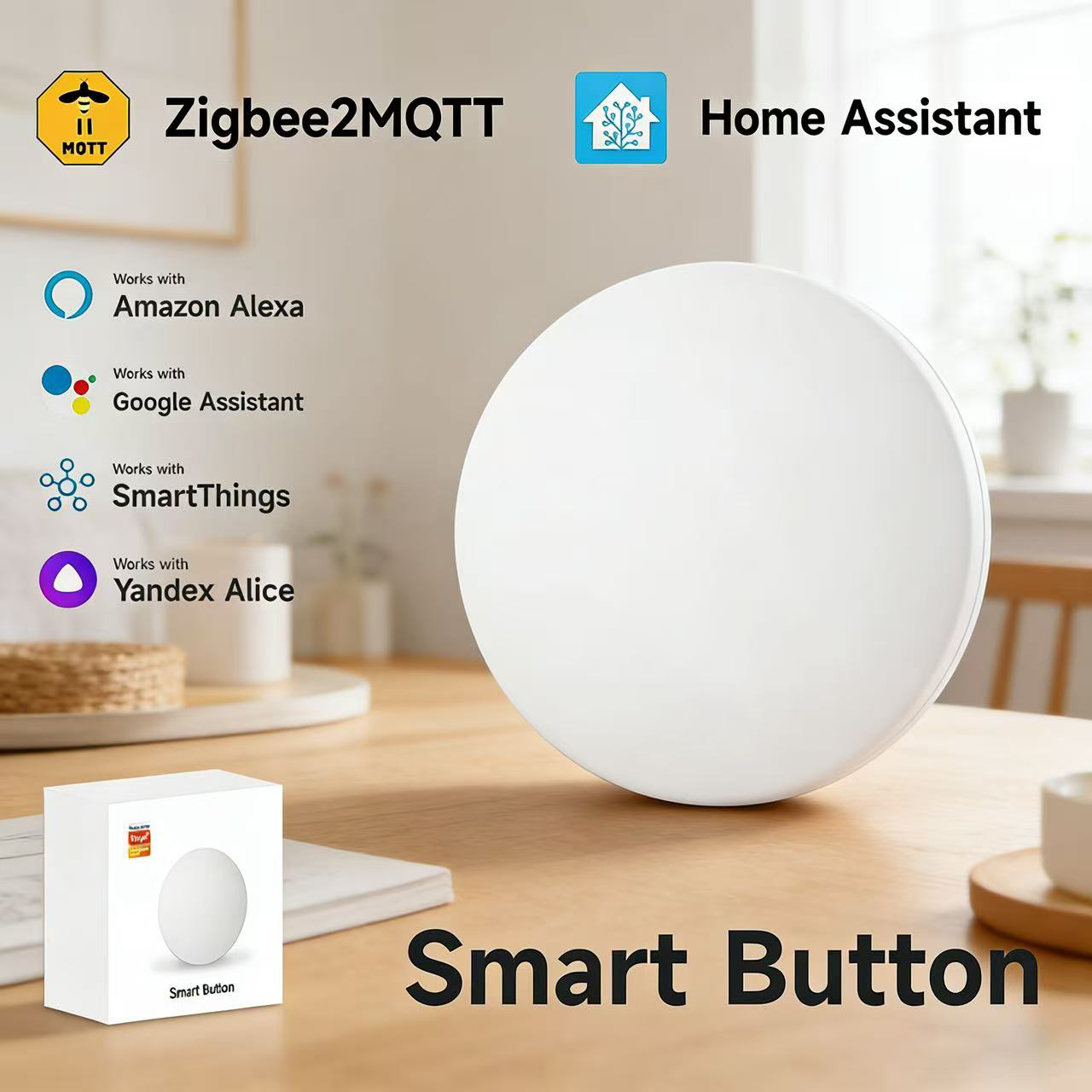 Zigbee3.0 2MQTT Smart Button S - Home Automation Technology 리뷰 및 가격