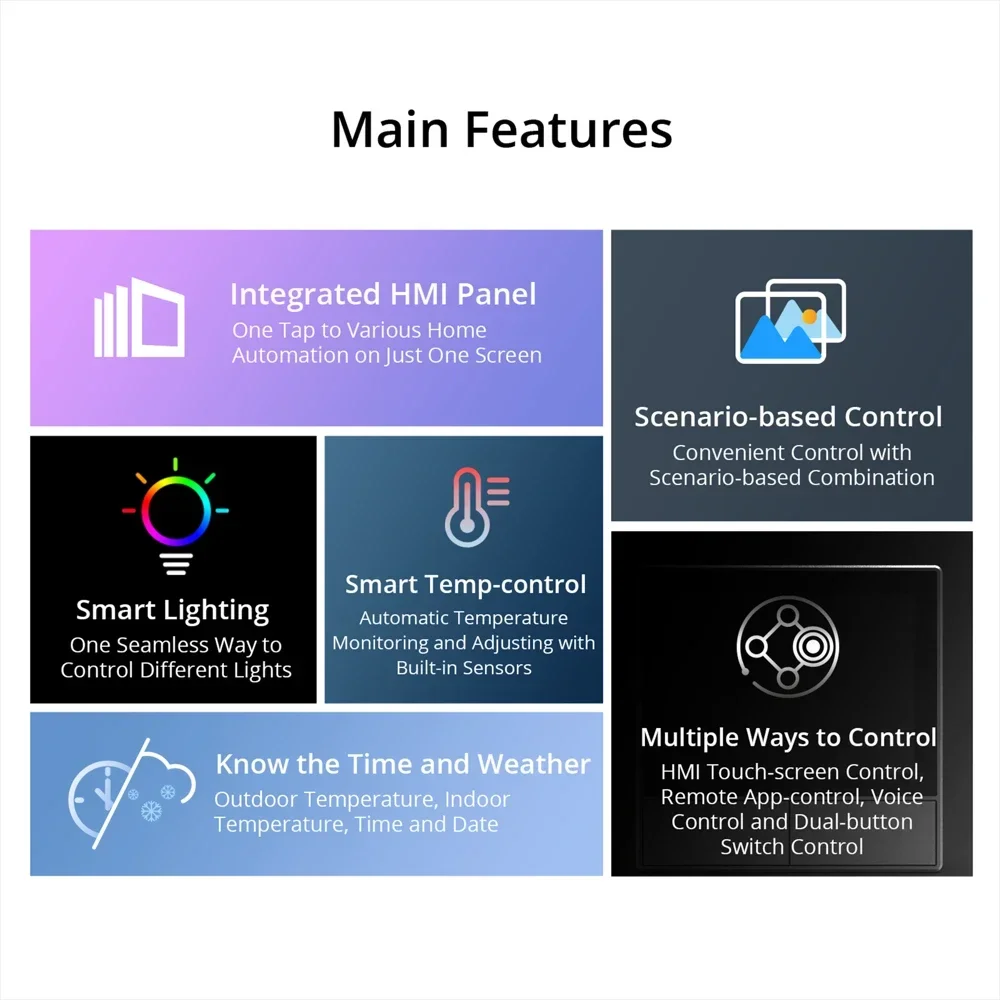 Smart Scene Wall Switch EU/US  - Home Automation Panel Diy 리뷰 및 가격