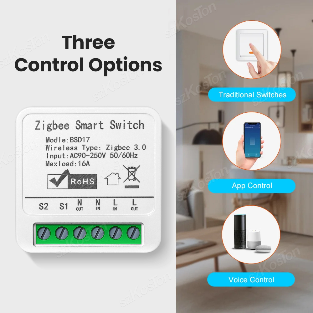 16A Tuya ZigBee Smart Switch M - Diy Home Automation Hub 리뷰 및 가격